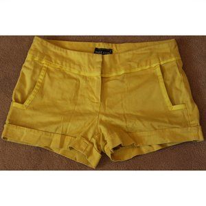 "Wet Seal" yellow shorts